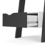 Black & White Matte Leaning Bookcase with 1 Draw - Oslo