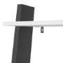 Black & White Matte Leaning Bookcase with 1 Draw - Oslo
