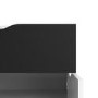Oslo Small Sideboard 1 Drawer 2 Doors in White and Black Matt