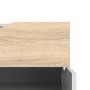 Oslo Small Sideboard 1 Drawer 2 Doors in White and Oak