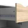 Oslo Small Sideboard 1 Drawer 2 Doors in White and Oak