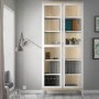 Roomers Display Cabinet Glazed 2 Doors in White and Oak