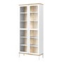 Roomers Display Cabinet Glazed 2 Doors in White and Oak