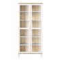 Roomers Display Cabinet Glazed 2 Doors in White and Oak