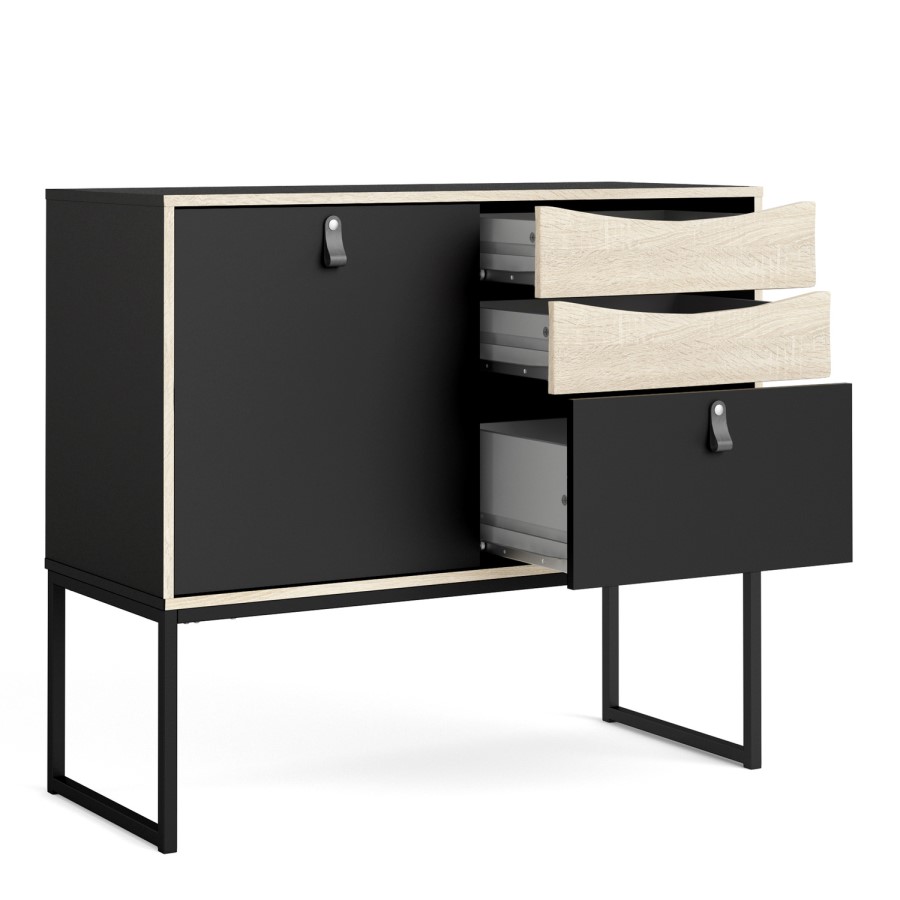 Stubbe Sideboard with 1 Door and 3 Drawers