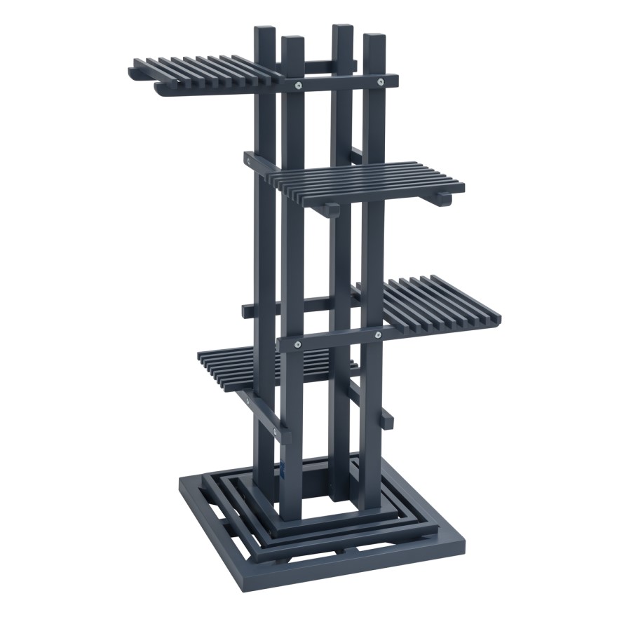 Galaxy Garden Plant Stand with 4 Shelves in Blue