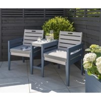 Garden Love Seats in Grey and Blue - Galaxy Garden Love Seats in Grey and Blue - Galaxy