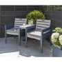 Garden Love Seats in Grey and Blue - Galaxy