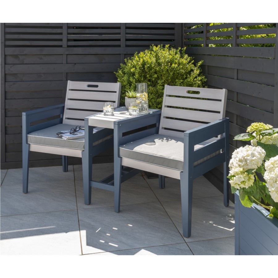 Garden Love Seats in Grey and Blue - Galaxy