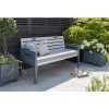 3 Seater Garden Bench with Cushion - Galaxy