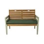 Verdi 3 Seater Garden Bench in Green - Cushion Included