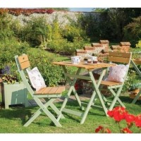 Green Garden Folding Bistro Set - Verdi