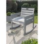Grey Wooden Garden Rocking Chair with Cushion - Grigio