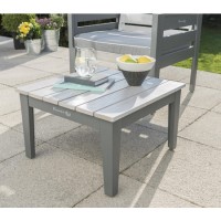 Grigio Wooden Garden Table in Grey