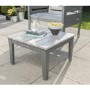 Grigio Wooden Garden Table in Grey