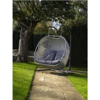 Goldcoast 2 Seater Garden Swing Chair in Grey