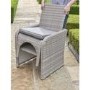 Grey Rattan Garden Dining Set 4 Seater - Morston