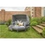 Titchwell Garden Day Bed Sofa Set in Grey with Adjustable Cover