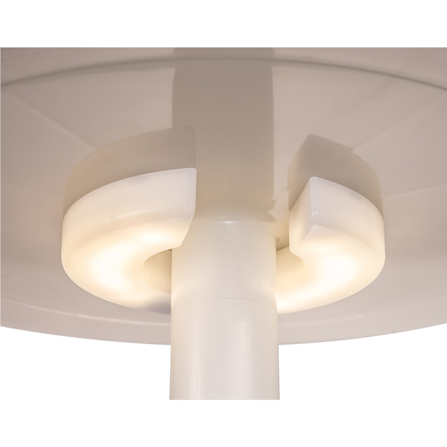 Keter White Plastic Outdoor Illuminated Cool Bar Table