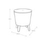 Keter White Plastic Outdoor Illuminated Cool Bar Table