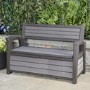 Keter Hudson Grey Garden Storage Bench 227L