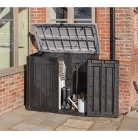 Grey Storage Box with Double Doors - 123.5mx141m