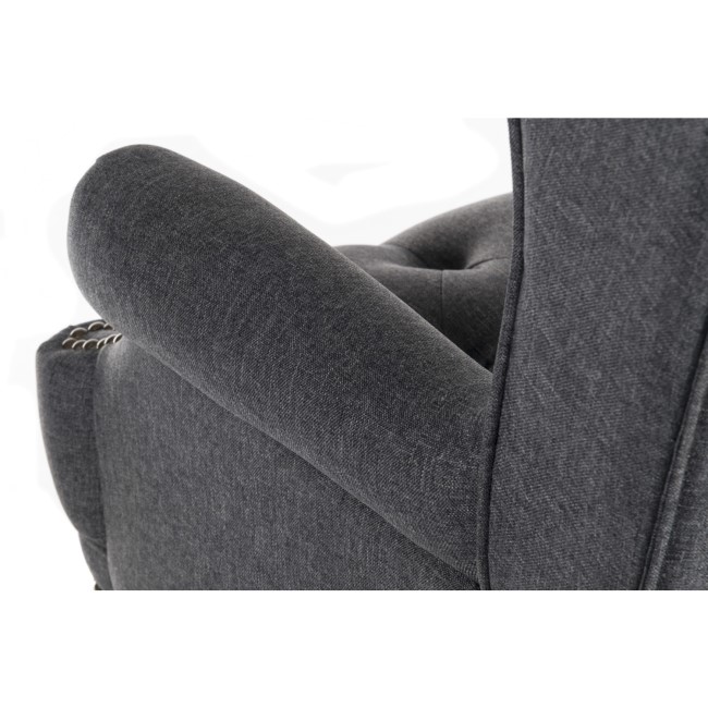 Grey Fabric Chesterfield Executive Office Chair - Teknik Office