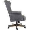 Grey Fabric Chesterfield Executive Office Chair - Teknik Office