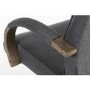 Grey Fabric High Back Office Chair with Wooden Arms and Base - Teknik Office