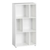 White Bookcase with 2 Shelves - Maze