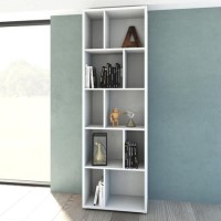 Maze Bookcase 4 Shelves in White