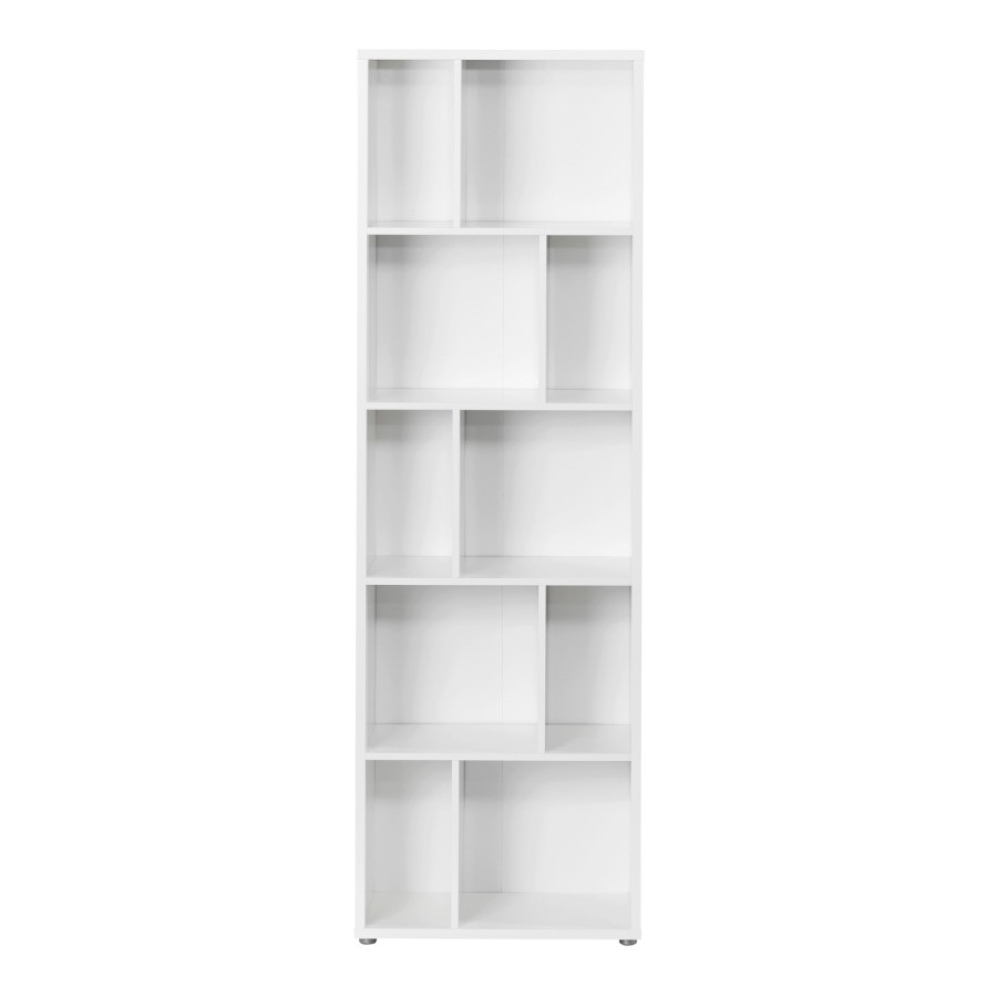 Maze Bookcase 4 Shelves in White