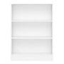 White Basic Low Wide Bookcase