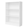 White Basic Low Wide Bookcase