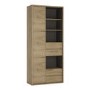 Shetland Tall Wide 1 Door 4 Drawer Storage Cabinet