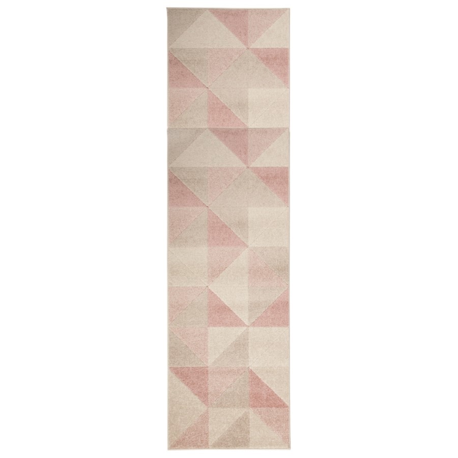 Urban Triangle Blush Runner Pink - 60 x 220 cm - Flair