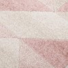 GRADE A1 - Urban Triangle Blush Runner Pink - 60 x 220 cm - Flair