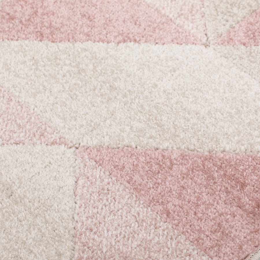 Urban Triangle Blush Runner Pink - 60 x 220 cm - Flair