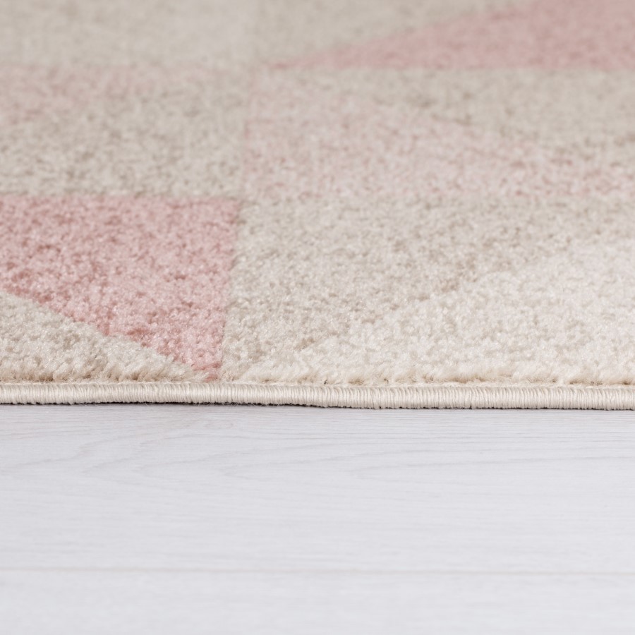 Urban Triangle Blush Runner Pink - 60 x 220 cm - Flair