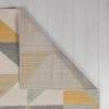 Urban Triangle Ochre &amp; Grey Runner Rug - 60 x 220 cm - Flair