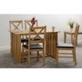 GRADE A1 - Richmond Foldaway Dining Set Oak Effect