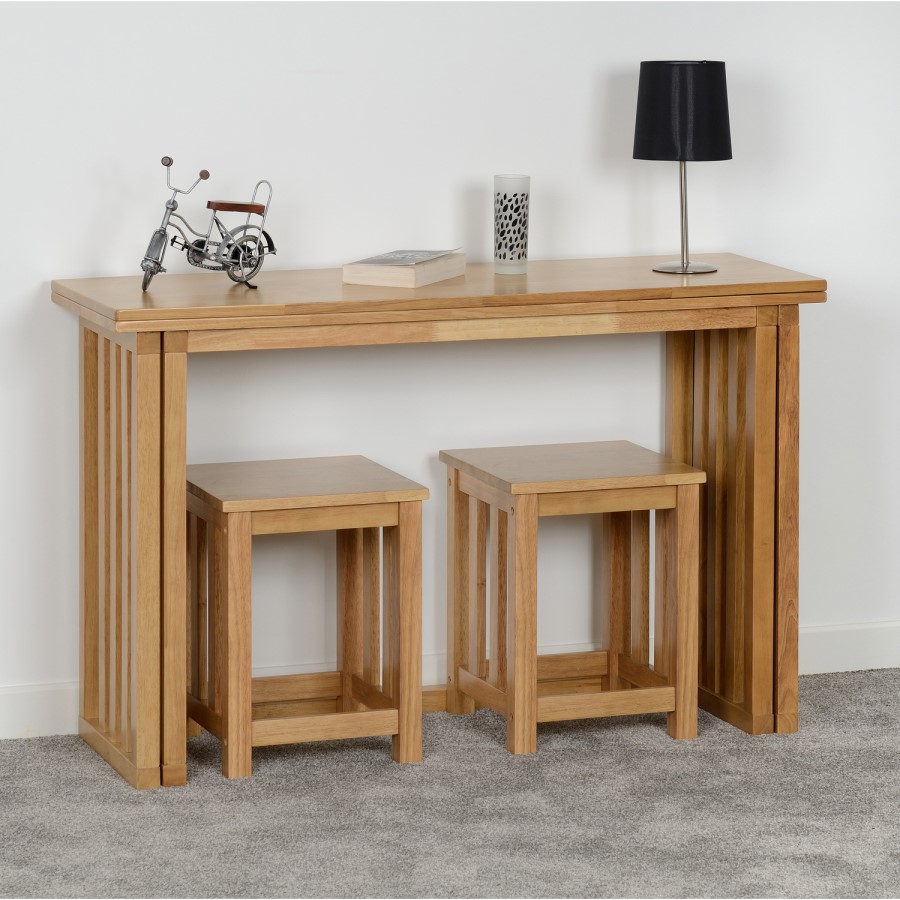 Oak Space Saving Dining Set - Seats 2 - Richmond