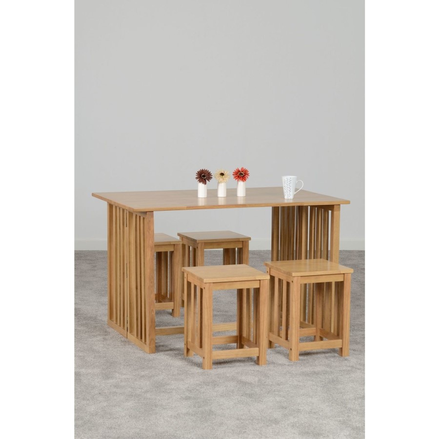 GRADE A1 - Richmond Foldaway Dining Set Oak Effect