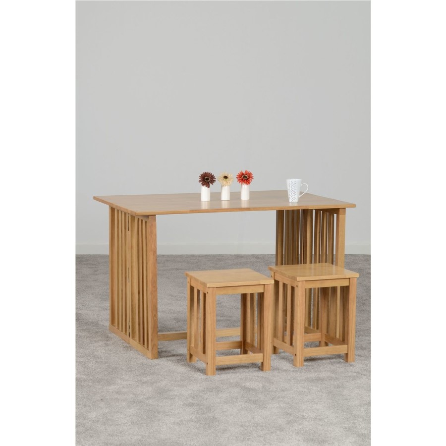 GRADE A1 - Richmond Foldaway Dining Set Oak Effect