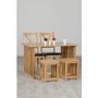 GRADE A1 - Richmond Foldaway Dining Set Oak Effect