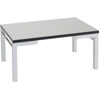 Valencia Coffee Table Mirrored/Black Trim