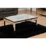 Valencia Coffee Table Mirrored/Black Trim