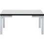 Valencia Coffee Table Mirrored/Black Trim