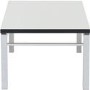 Valencia Coffee Table Mirrored/Black Trim