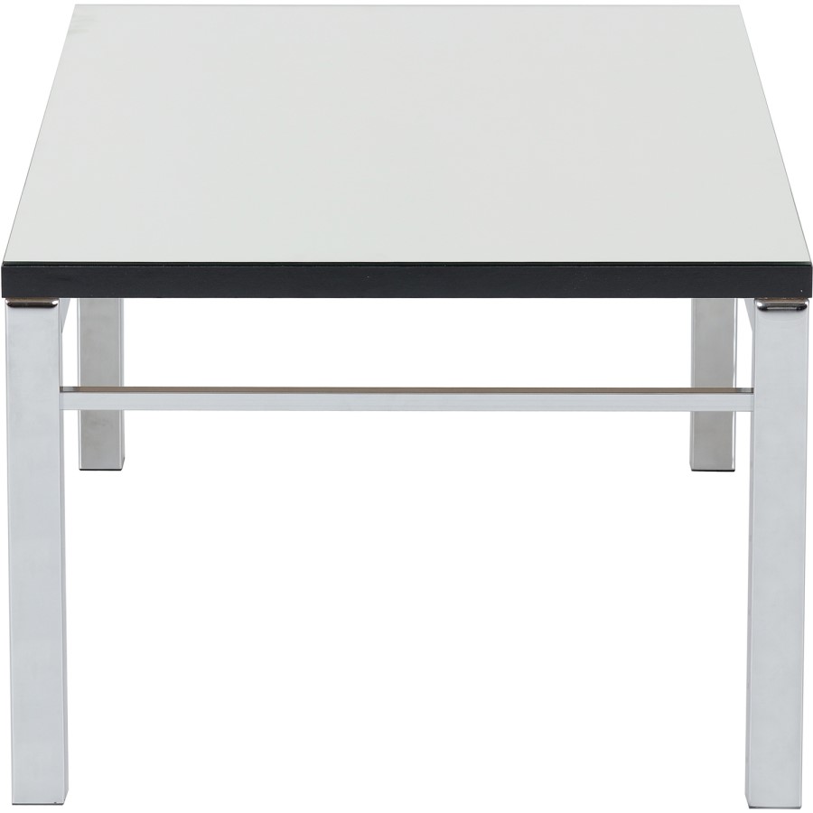 Valencia Coffee Table Mirrored/Black Trim